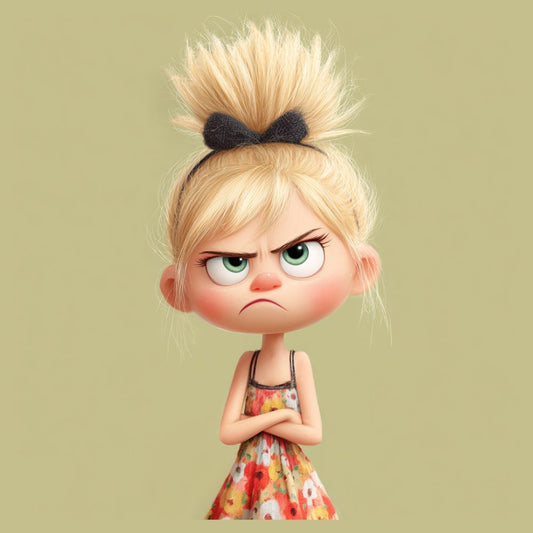 Tote Bag Shopping "ANGRY BLOND GIRL"