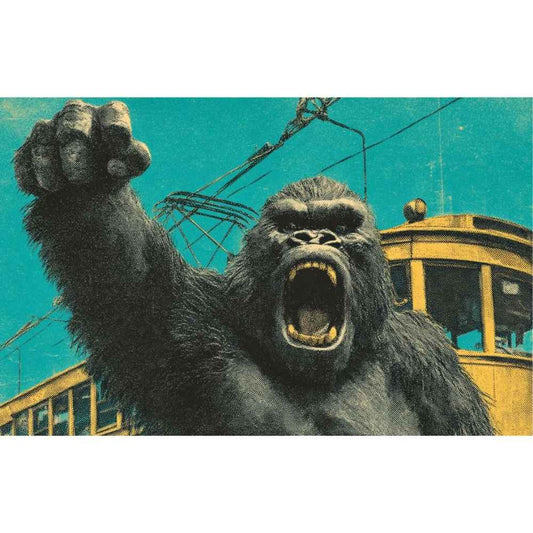 Bouteille isotherme "ANGRY GORILLA" - 500ml - Noir ou Blanc