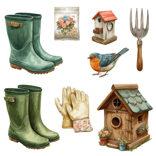 Tote Bag Shopping "AU JARDIN" - French Bazar - 4419309_4533