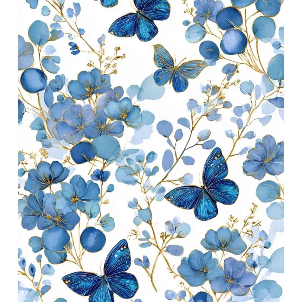 Sac Shopping Léger "BLUE GARDEN"