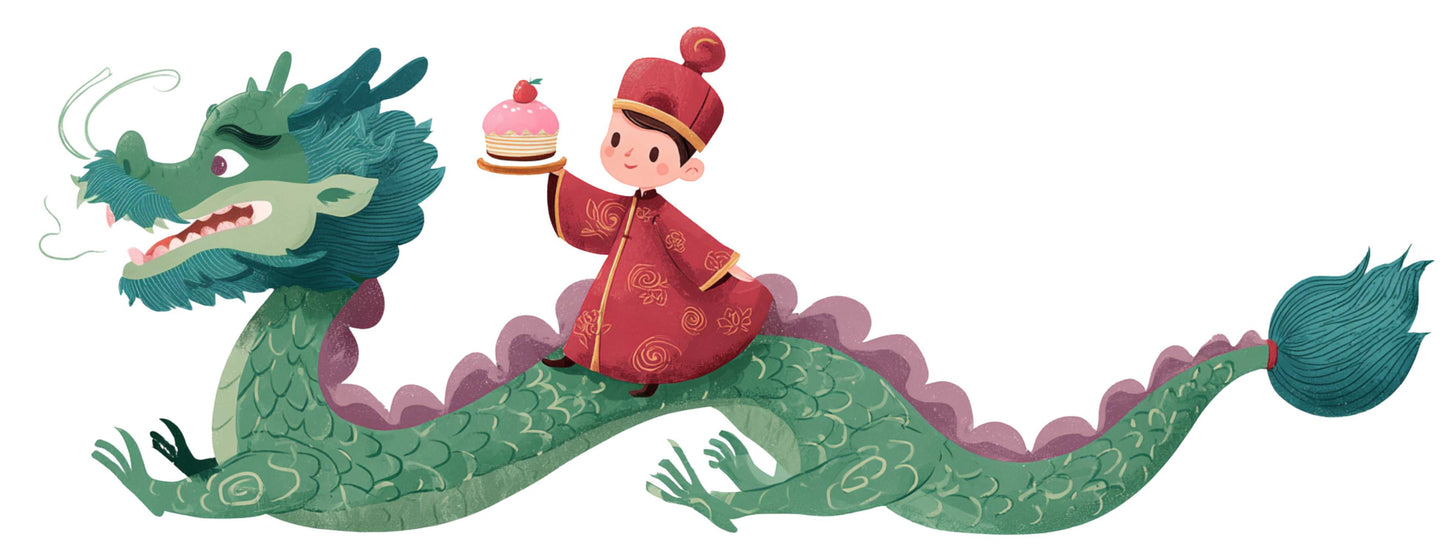 Mug Original "BOY AND DRAGON" - Blanc