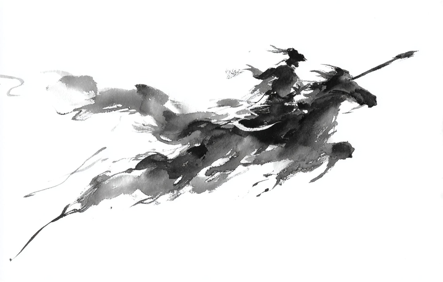 Bouteille isotherme "CAVALIER NOIR" - 500ml - Blanc