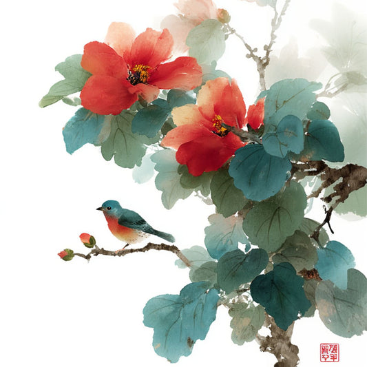 Tote Bag Shopping "CHINESE BIRD" - French Bazar - 7501888_4533