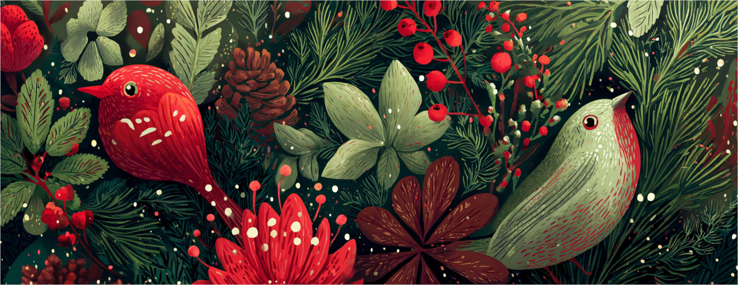 Mug Noël "CHRISTMAS BIRDS" - Noir