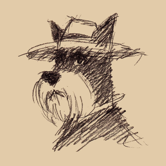 Tote Bag Bio "DOG WITH A HAT" - Beige - French Bazar - 9593554_10458