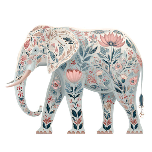 Tote Bag Shopping "ĂLĂPHANT PEINT" - French Bazar - 9752273_4533