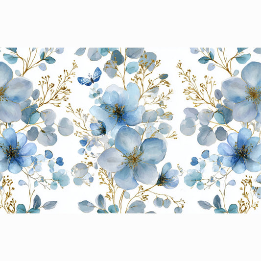 Bouteille isotherme "FLEUR BLEUE" - 500ml - Blanc - French Bazar - 4300344_10798