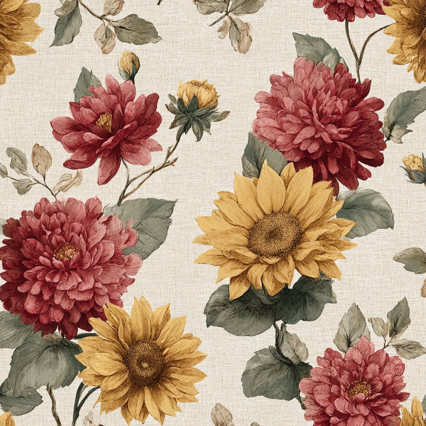 Tote Bag Shopping "CLASSIC FLOWERS"