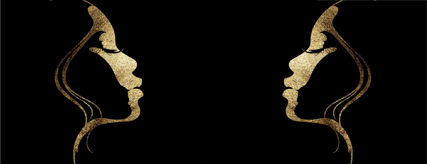 Mug Design "GOLDEN LADY" - Noir