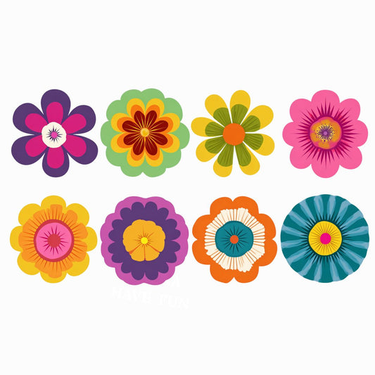 Bouteille isotherme "HIPPY FLOWERS" - 500ml - Noir ou Blanc - French Bazar - 2311048_16030