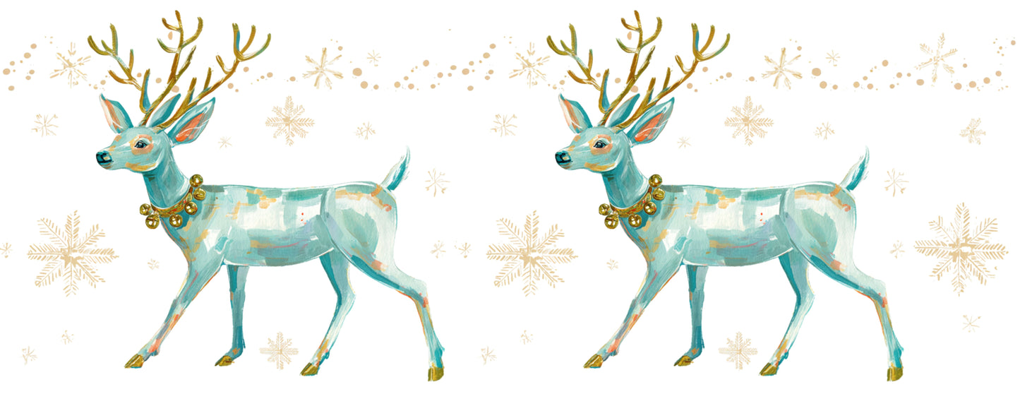 Mug Noël "LES DEUX RÊNES" - Blanc