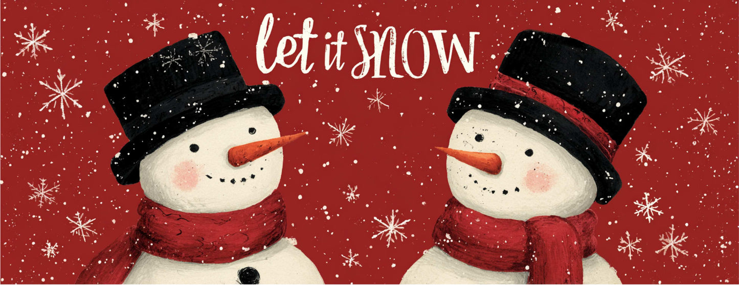 Mug Noël "LET IT SNOW" - Noir