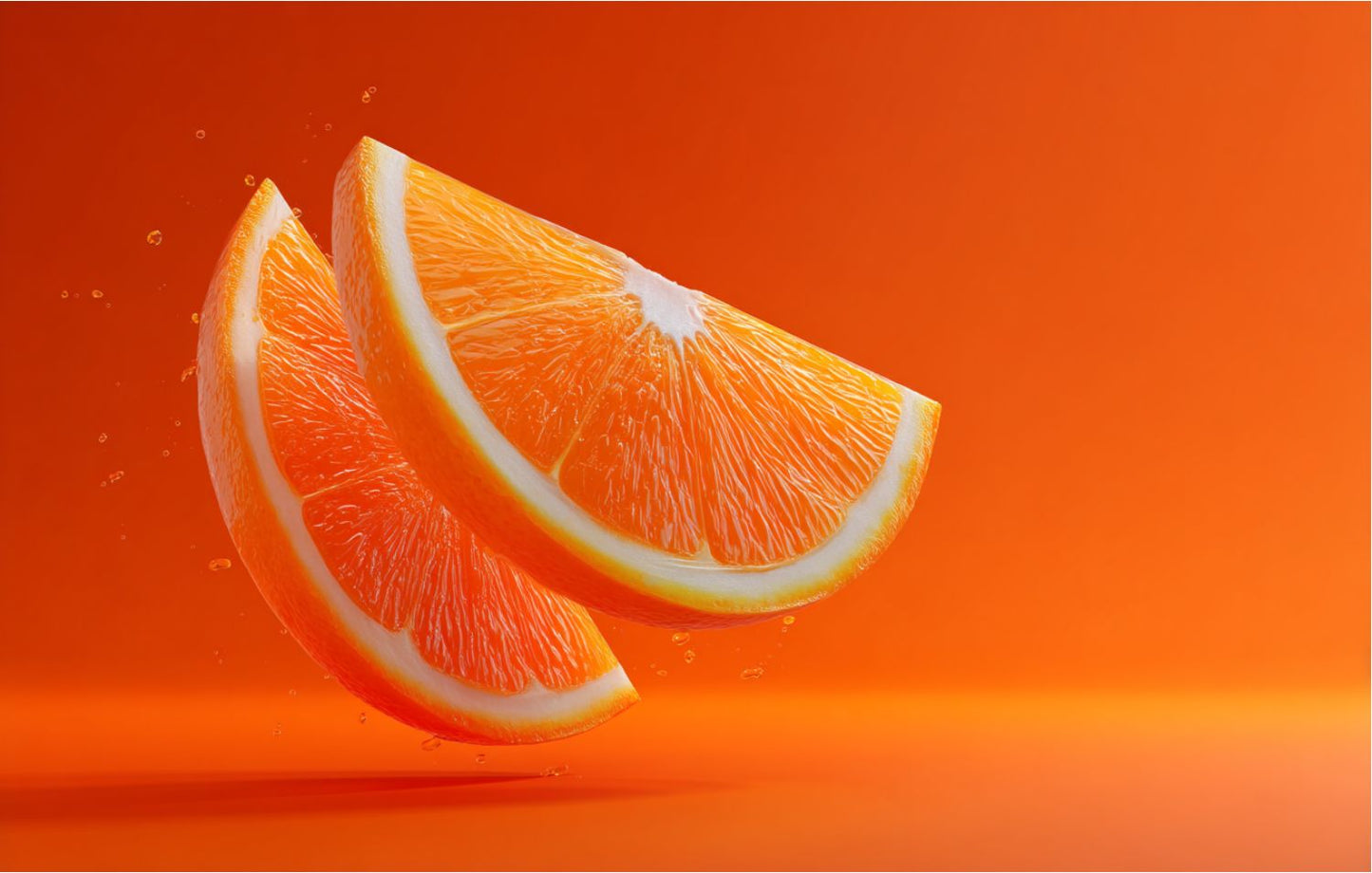 Bouteille isotherme XL avec paille "ORANGE" - 950ml