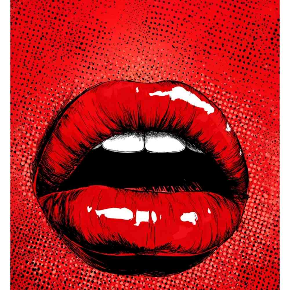 Sac Shopping Léger "RED LIPSTICK"