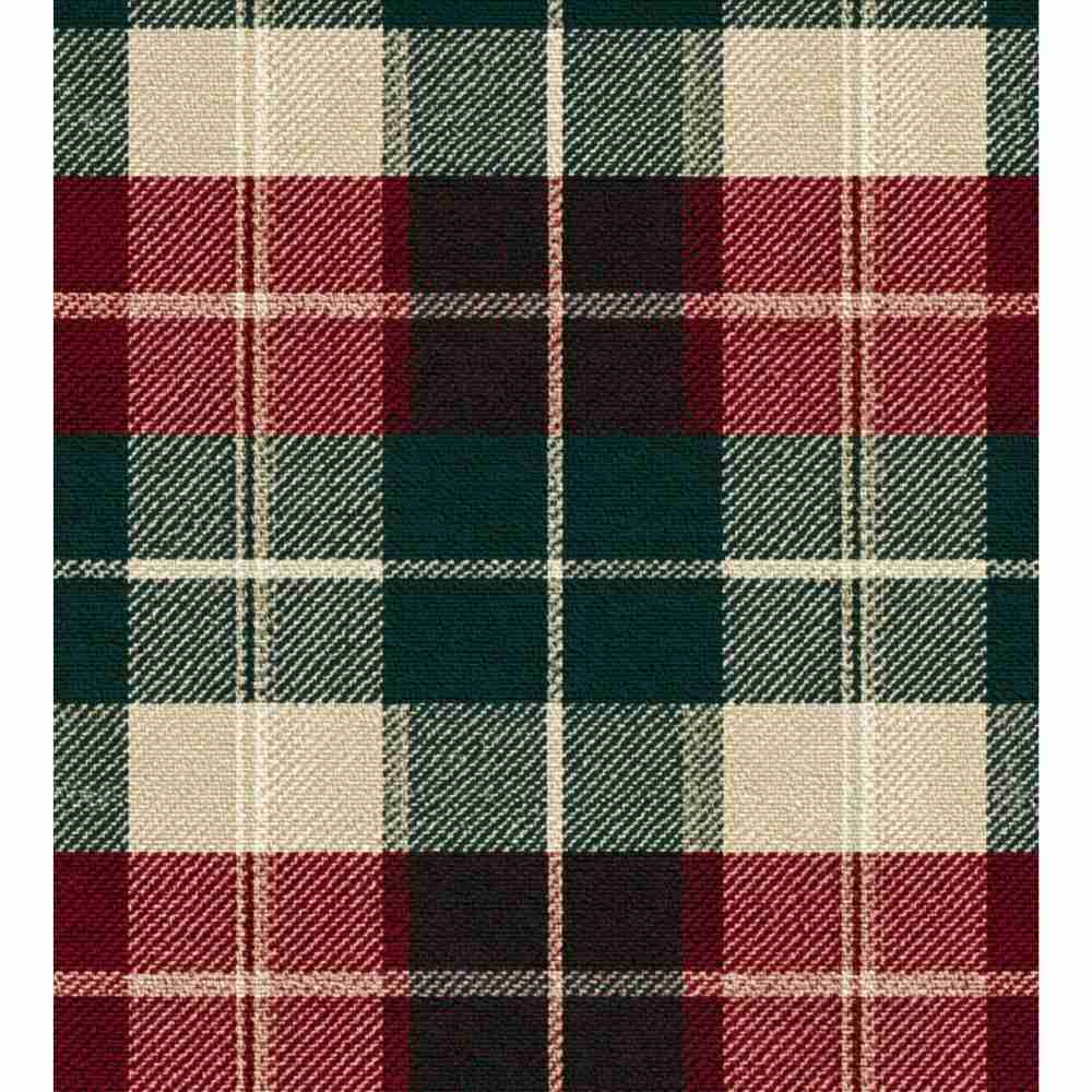 Sac Shopping Léger "TARTAN VERT ET ROUGE"