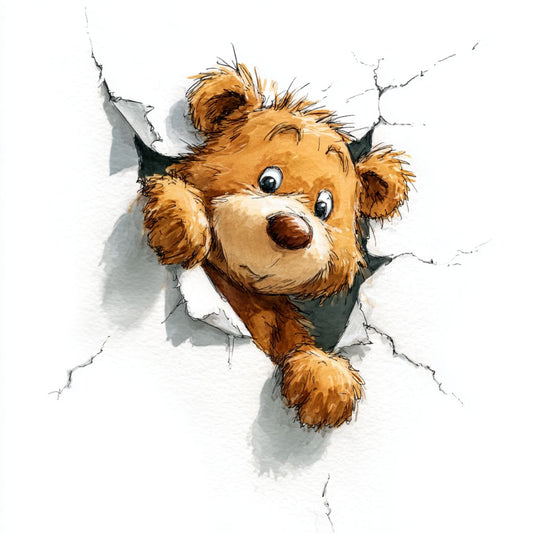 Tote Bag Shopping "TEDDY BEAR SURPRISE" - French Bazar - 4445709_4533