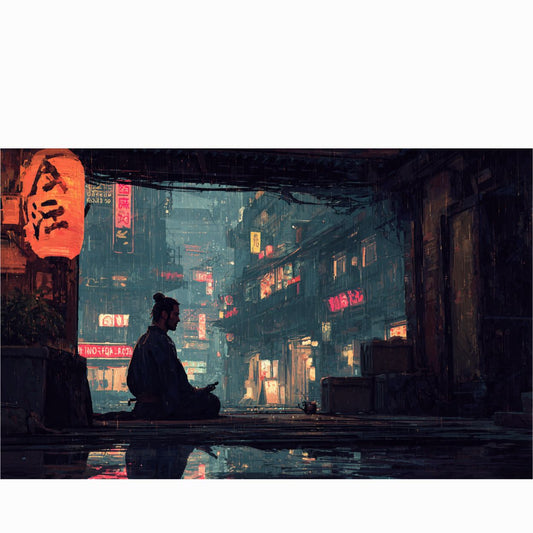 Bouteille isotherme "TOKYO NIGHT" - 500ml - Noir ou Blanc - French Bazar - 1352069_16030