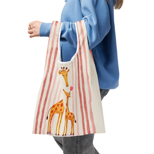 Sac Shopping Léger "AMOUR GIRAFE" - French Bazar - 8744915_22801