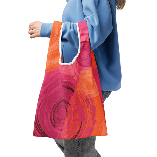 Sac Shopping Léger "ORANGE PINK" - French Bazar - 5881083_22801