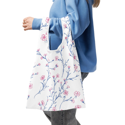 Sac Shopping Léger "DELICATE FLOWERS" - French Bazar - 1766425_22801