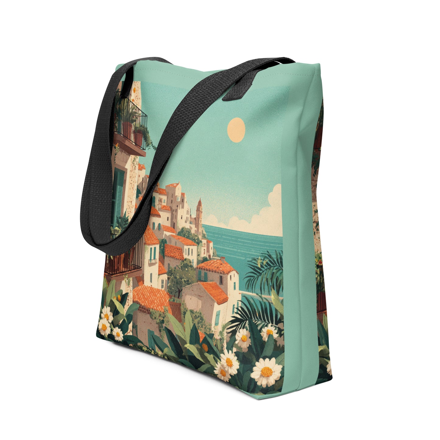 Tote Bag Shopping "VILLAGE MÉDITERRANÉEN" - French Bazar - 1180535_4533