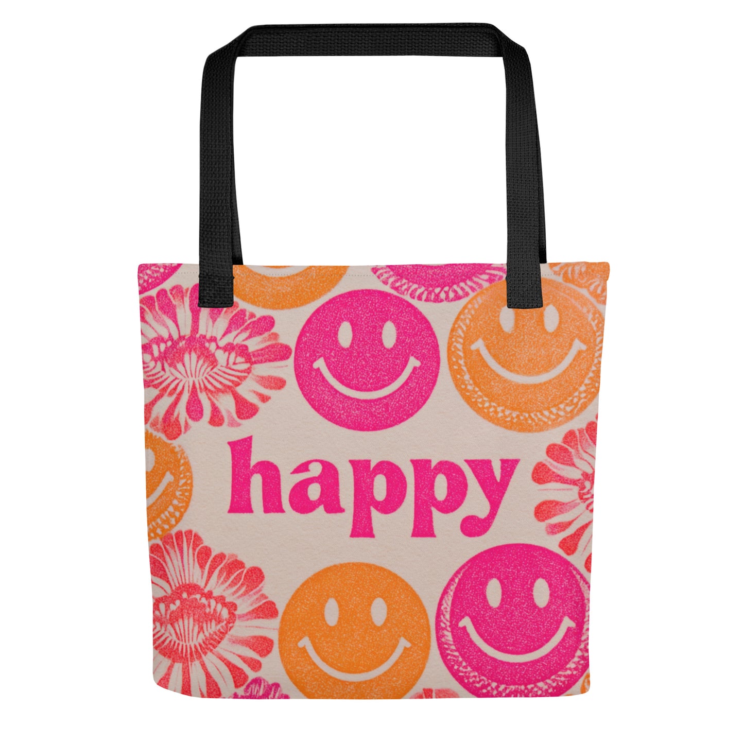 Tote Bag Shopping "HAPPY" - French Bazar - 8360719_4533