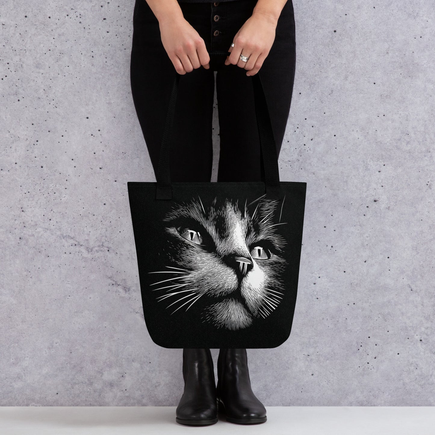 Tote Bag Shopping "CAT HEAD"