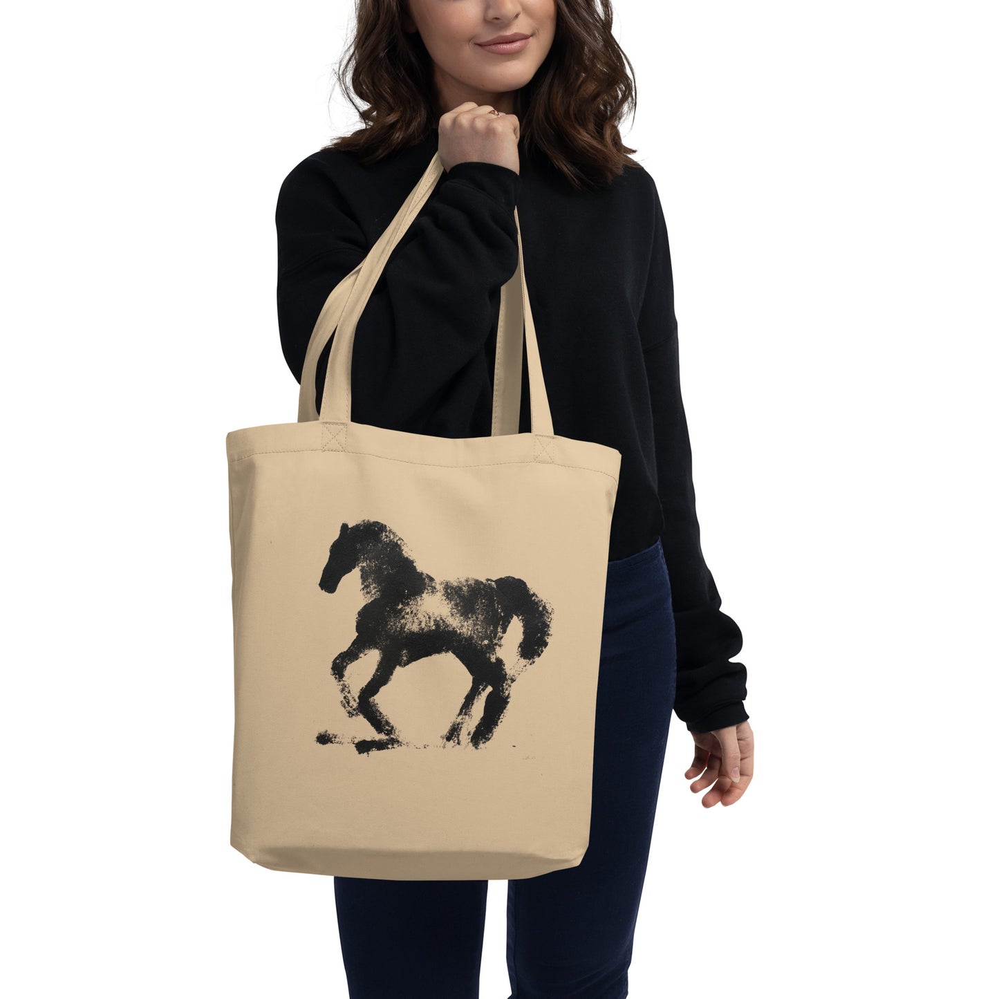 Tote Bag Bio "RUNNING HORSE" - Beige - French Bazar - 7535694_10458