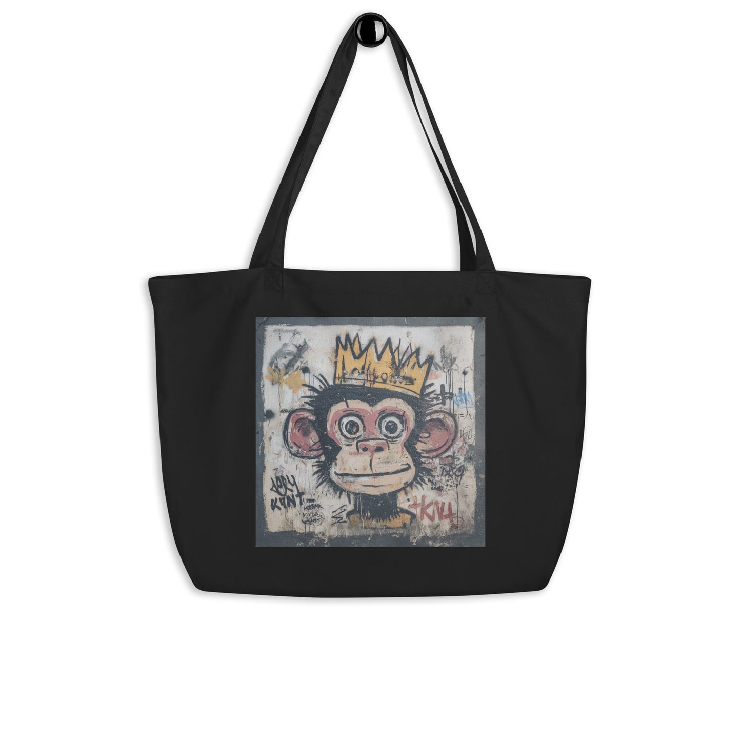 Grand Tote Bag Bio "MONKEY" - Noir - French Bazar - 7029029_10732