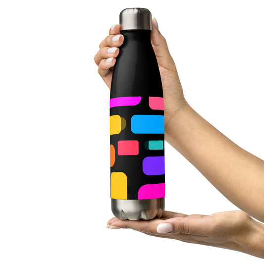 Bouteille isotherme "PAVĂS COLORĂS" - 500ml - Noir