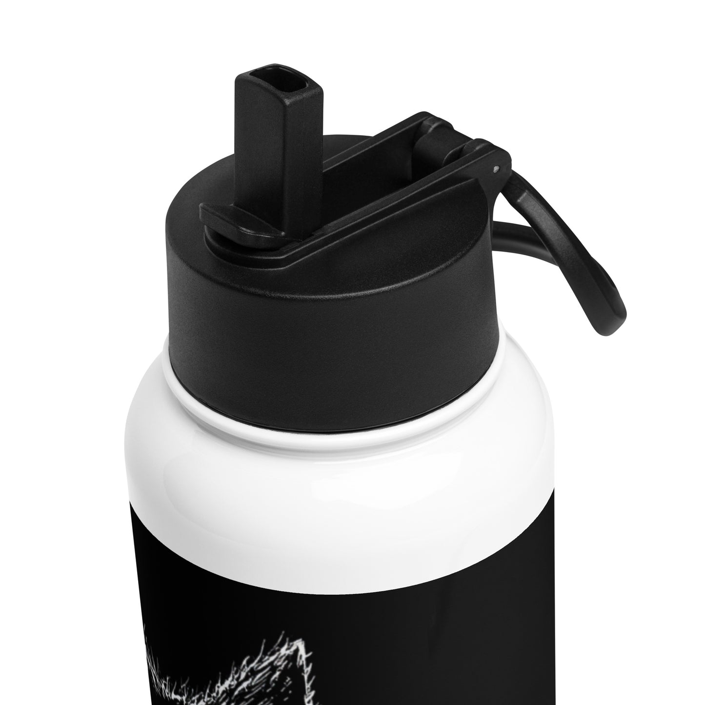 Bouteille isotherme XL avec paille "YELLOW EYES CAT" - 950ml - French Bazar - 4080049_20175