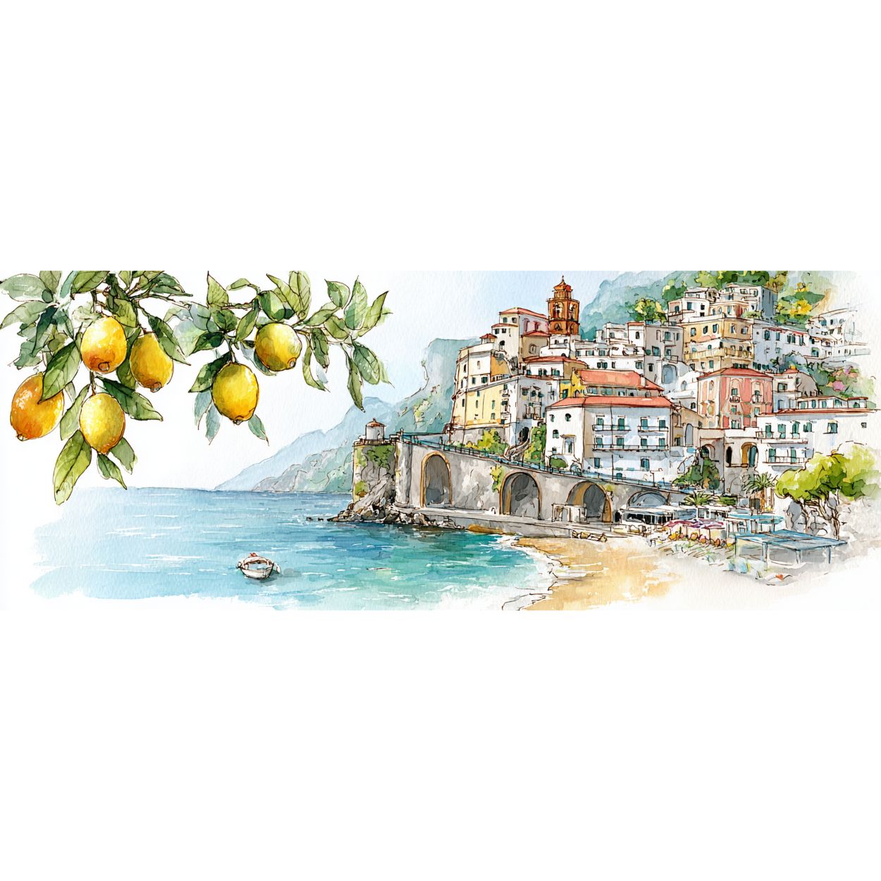 Mug Tendance "AMALFI COAST" - Blanc - French Bazar - 8018931_1320