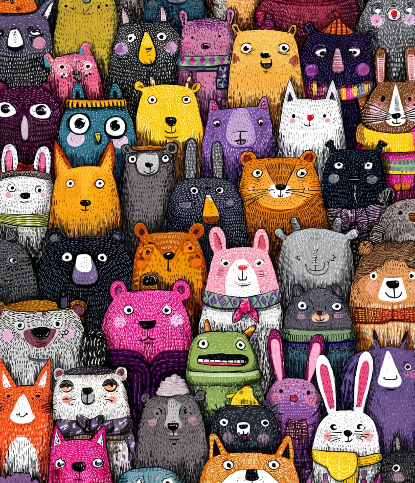 Sac Shopping Léger "ANIMAL FRIENDS"