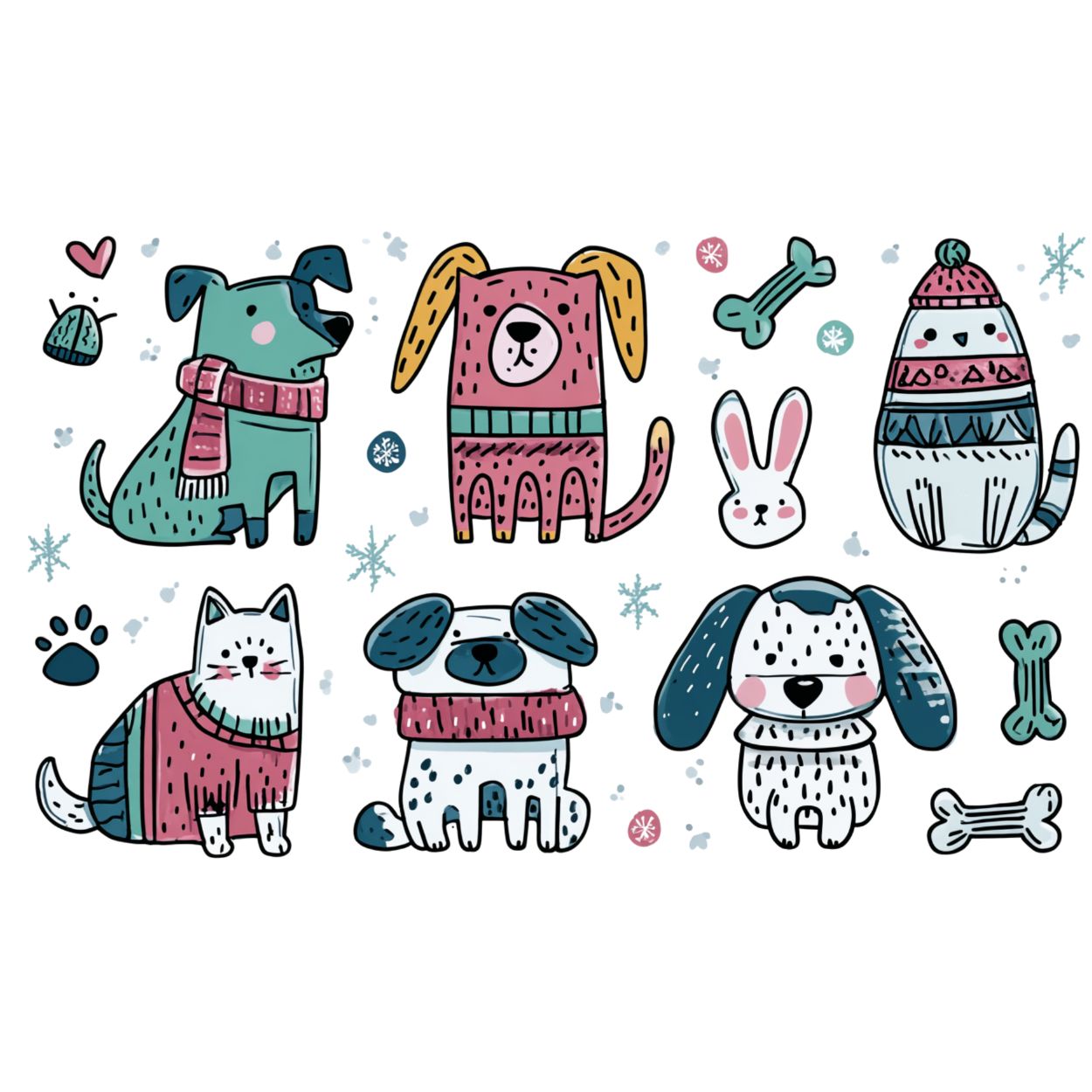 Bouteille isotherme "ANIMAUX ENFANTINS" - 500ml - Blanc - French Bazar - 7638791_10798