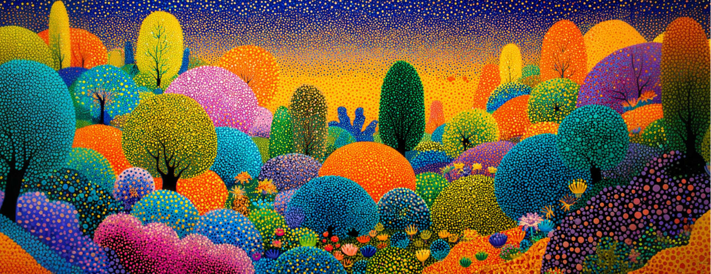 Mug Original "ARBRES COLORÉS" - Blanc