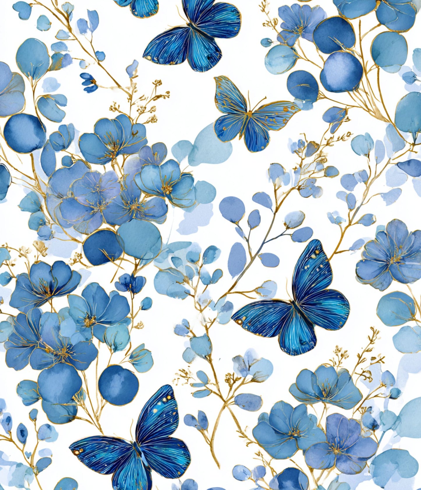 Sac Shopping Léger "BLUE GARDEN"