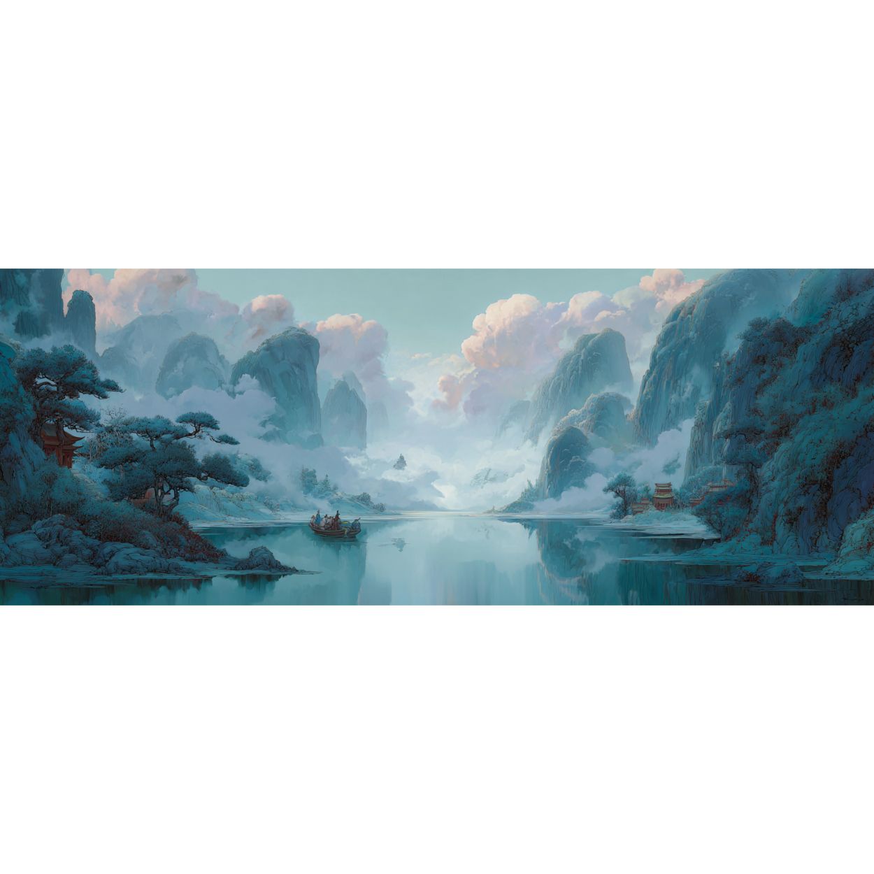 Mug Tendance "BLUE RIVER" - Blanc - French Bazar - 9351918_1320