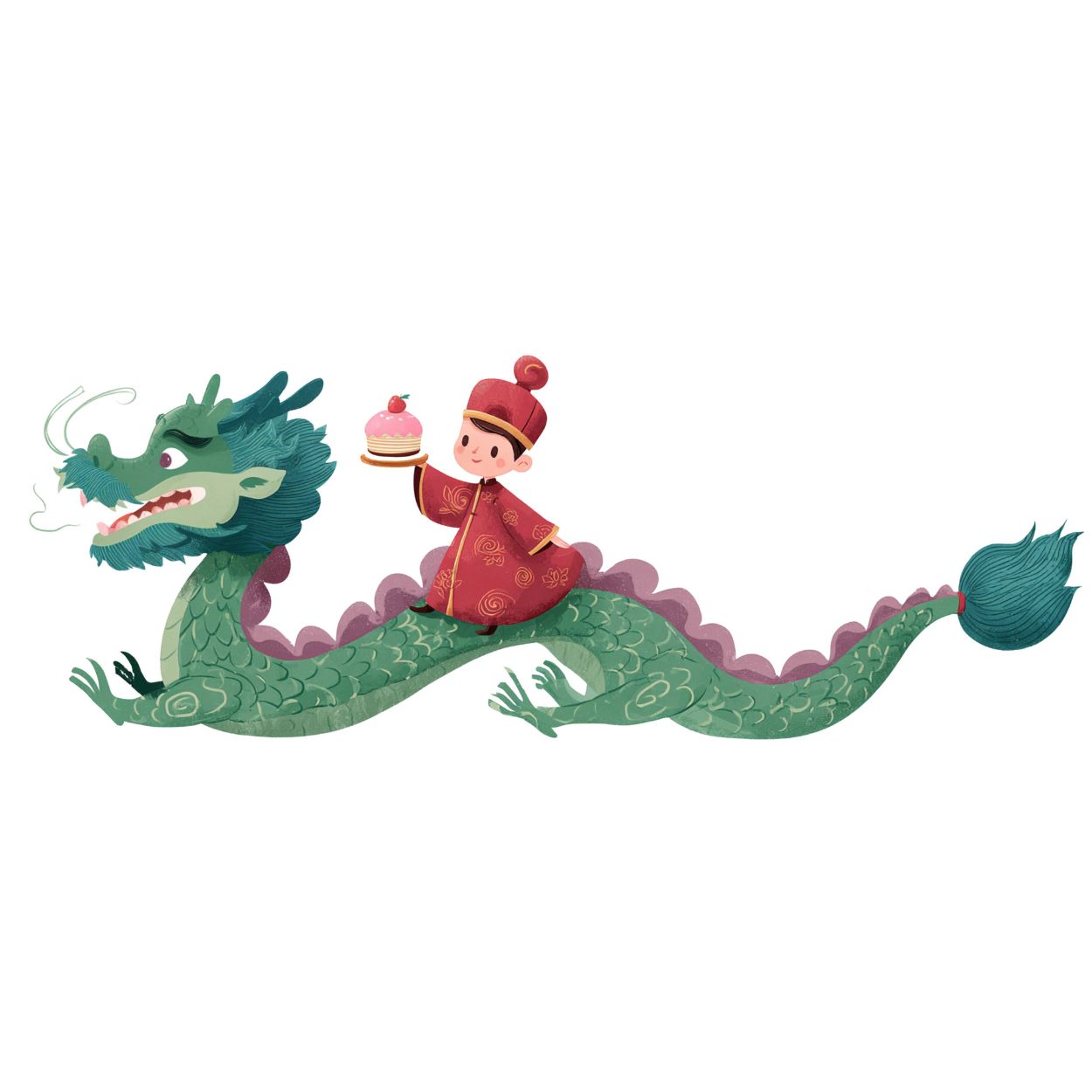 Mug Original "BOY AND DRAGON" - Blanc - French Bazar - 8452035_1320