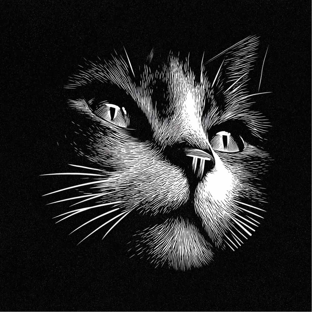 Tote Bag Shopping "CAT HEAD"