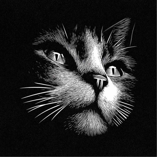 Tote Bag Shopping "CAT HEAD"