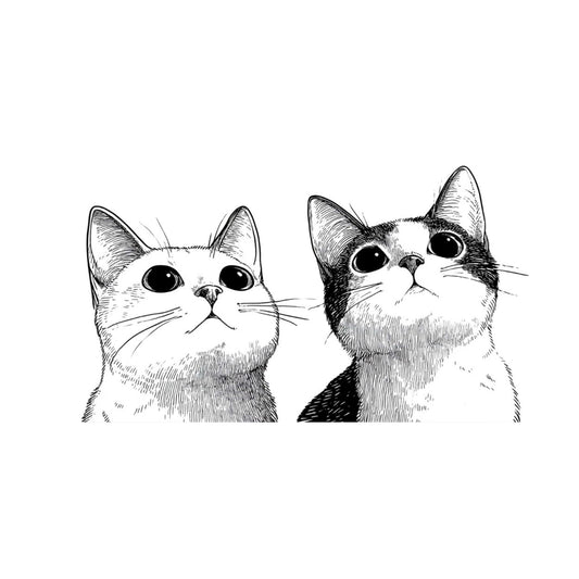 Mug Chat "CATS IN BLACK AND WHITE" - Blanc / Noir - French Bazar - 6988364_11051