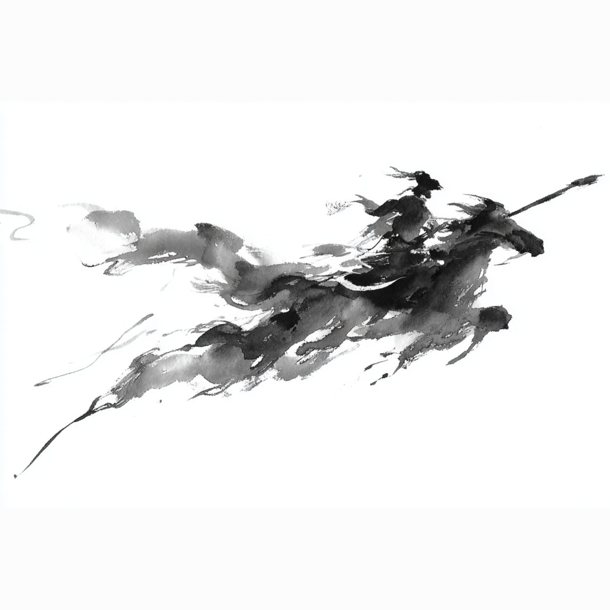 Bouteille isotherme "CAVALIER NOIR" - 500ml - Blanc - French Bazar - 8941086_10798