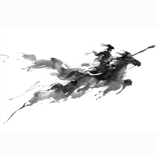 Bouteille isotherme "CAVALIER NOIR" - 500ml - Blanc - French Bazar - 8941086_10798