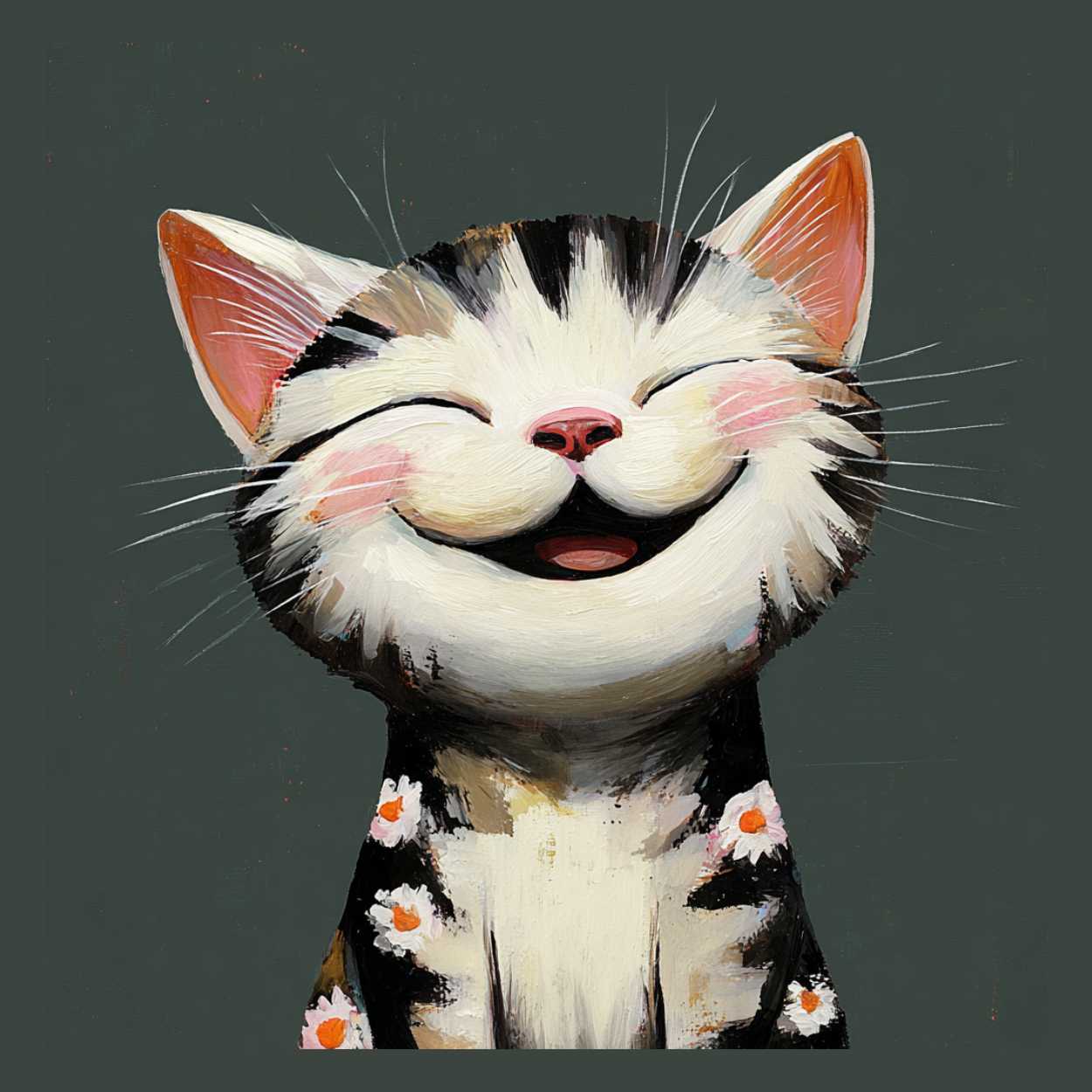 Tote Bag Shopping "LE CHAT RIEUR"