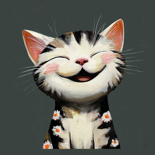 Tote Bag Shopping "LE CHAT RIEUR"