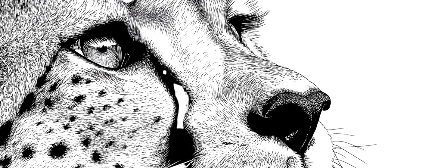 Mug Animal "CHEETAH" - Blanc