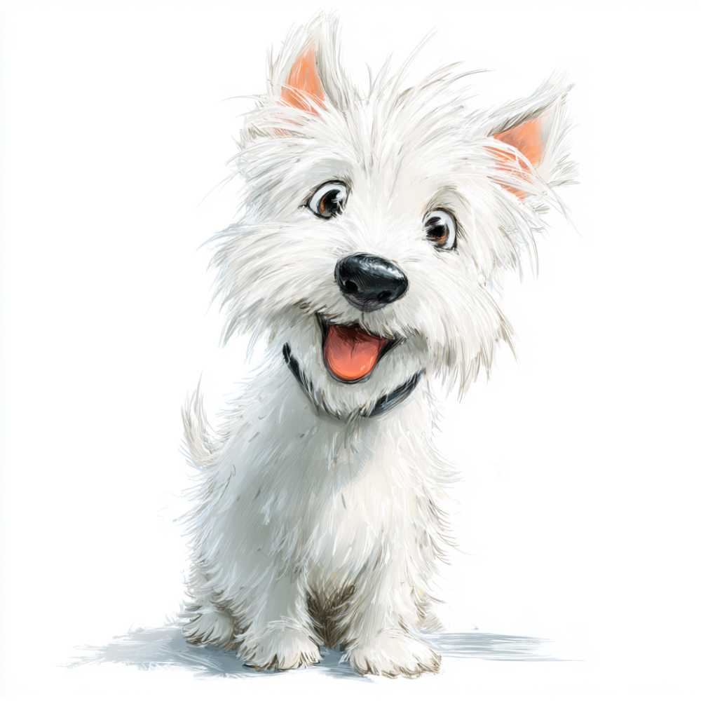 Tote Bag Shopping "TOUTOU BLANC"