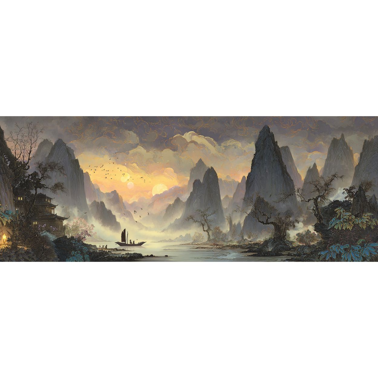 Mug Design "CHINESE RIVER" - Noir - French Bazar - 1423452_9323