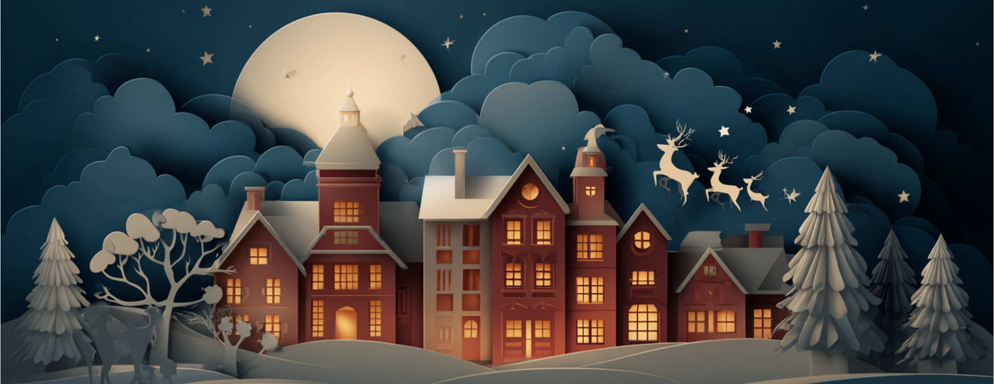 Mug Noël "CHRISTMAS VILLAGE" - Blanc