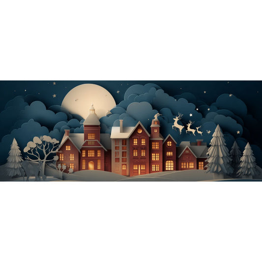 Mug Noël "CHRISTMAS VILLAGE" - Blanc - French Bazar - 7455628_1320